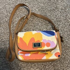 Fossil Preston floral small canvas bag